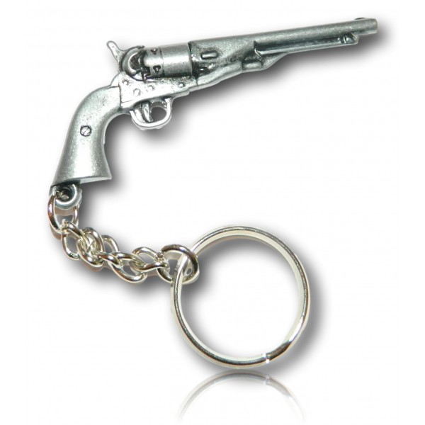 PORTE CLES REVOLVER POUDRE NOIR