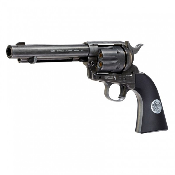-20%- ENSEMBLE DUEL DEUX REVOLVERS COLT SAA DOUBLE ACES BB/4.5 MM 3J EDITION LIMITEE