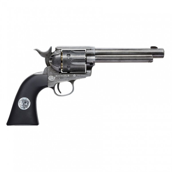 -20%- ENSEMBLE DUEL DEUX REVOLVERS COLT SAA DOUBLE ACES BB/4.5 MM 3J EDITION LIMITEE