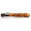 COUTEAU PROVENCAL 12 CM MITRES INOX OLIVIER SCULPTURE VIGNE 512352