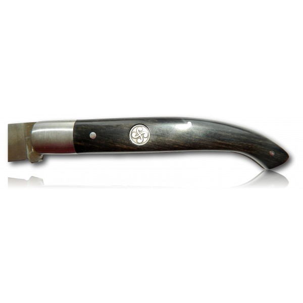 COUTEAU BASQUE 12CM MEDAILLON EBENE 321025