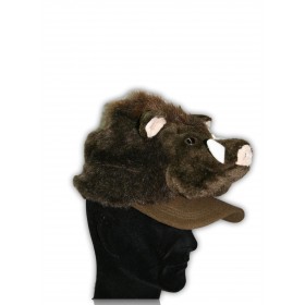 CASQUETTE SANGLIER PELUCHE