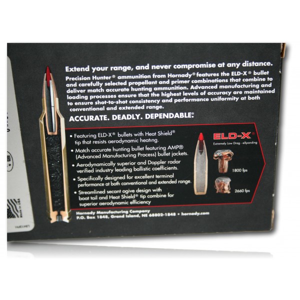 MUNITION HORNADY 30-06 PRECISION HUNTER  178GR ELD-X