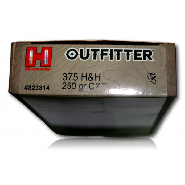 MUNITIONS HORNADY 375HH 250GR CX