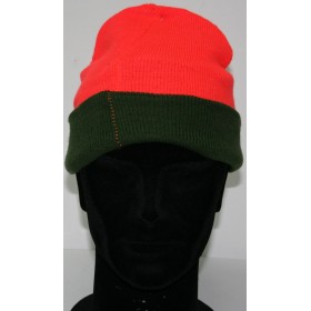 BONNET RÉVERSIBLE ORANGE / VERT