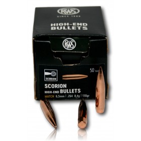 OGIVE RWS SCORION MATCH CAL 6.5MM 264 130 GR BTE 50