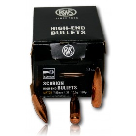 OGIVE RWS SCORION MATCH CAL 30 190GR BTE 50
