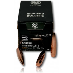 OGIVE RWS SCORION MATCH CAL 338 250 GR BTE 50