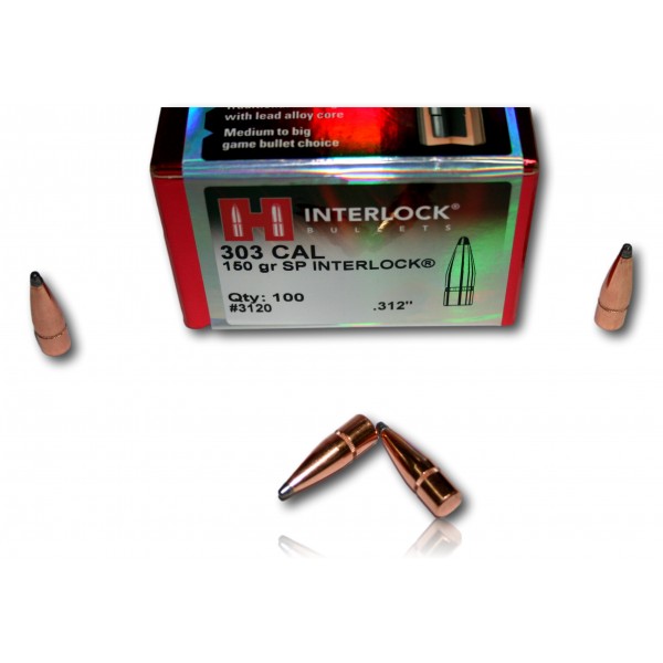 OGIVE HORNADY INTERLOCK CAL 303 312 150GR BTE 100 3120