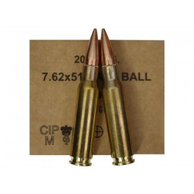 CARTOUCHE GGG FMJ 147GR CAL. 308 X640 + CAISSE
