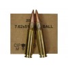 CARTOUCHE GGG FMJ 147GR CAL. 308 X640 + CAISSE