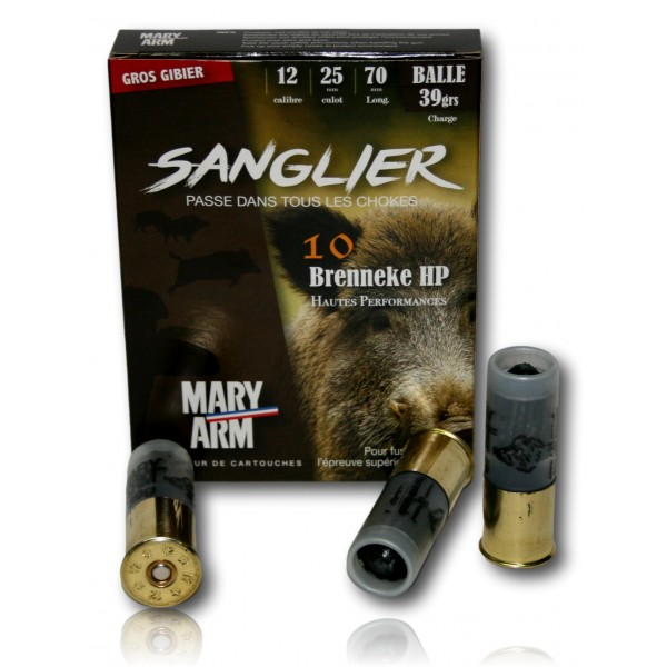 BRENNEKE SANGLIER HP - CAL 12/70  - PLOMB   - BTE DE 10