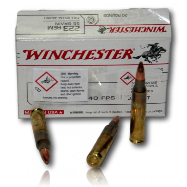 223REM WINCHESTER 55GR FMJ BTE 20