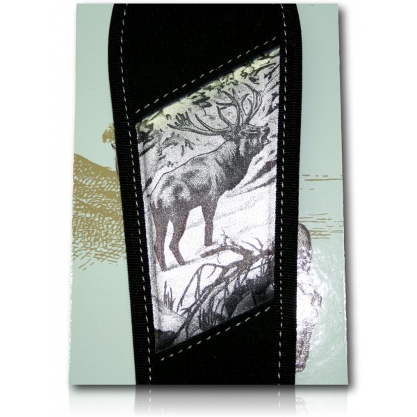 BRETELLE RISERVA CARABINE MOTIF CERF CARBONNE CORDURA