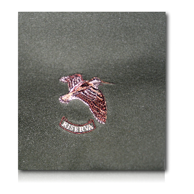 ECHARPE POLAIRE VERT MOTIF BECASSE