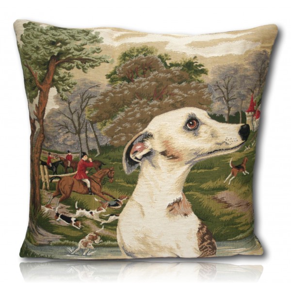 COUSSIN LEVRIER BLANC