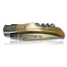 COUTEAU CAMARGUAIS N°10 TIRE BOUCHON CORNE CLAIRE 10036