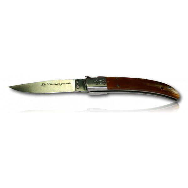 COUTEAU CAMARGUAIS N°10 CORNE CLAIRE 10017