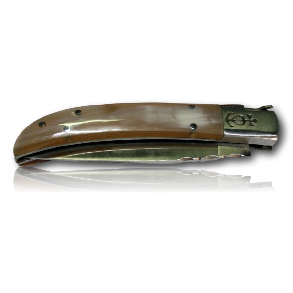 COUTEAU CAMARGUAIS N°10 CORNE CLAIRE 10017