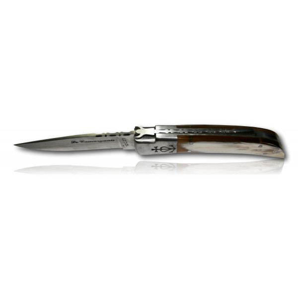 COUTEAU CAMARGUAIS N°12 CORNE CLAIRE 10020
