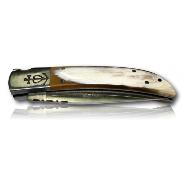 COUTEAU CAMARGUAIS N°12 CORNE CLAIRE 10020