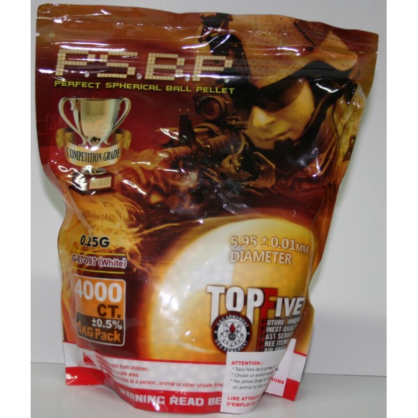 BILLE 6MM PSBP 0.25GR X4000