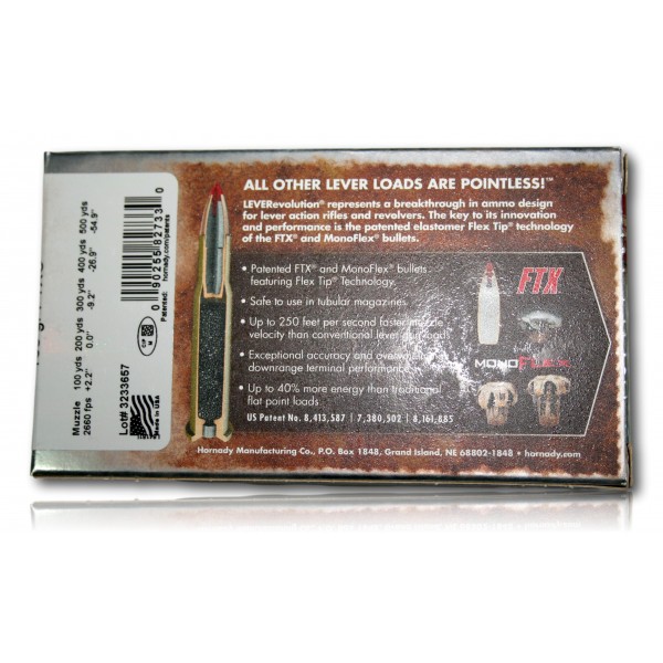 308 MARLIN EXP HORNADY 160GR FTX BTE 20 82733