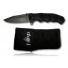 COUTEAU THIRD ALUMINIUM NOIR 13CM INOX + ETUI