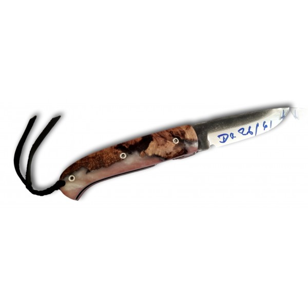 COUTEAU CITADEL DANANG HETRE / RESINE ROSE / DORE