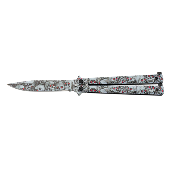 COUTEAU PAPILLON STEEL ALBAINOX 3D TETES LAME 10 CM 02200