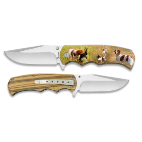 COUTEAU PLIANT ALBAINOX 3D CHASSE CHIEN LAME 8CM 18257+3D014