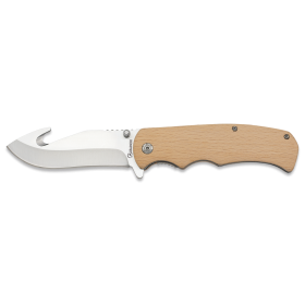 COUTEAU PLIANT SKINNER A DEPECER BOIS LAME 8.70CM 18718
