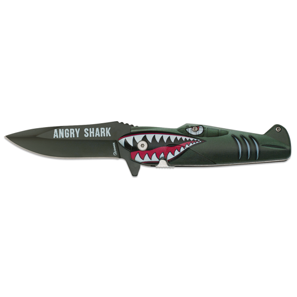 COUTEAU PLIANT ALBAINOX ANGRY SHARK LAME 8.50 CM 18844