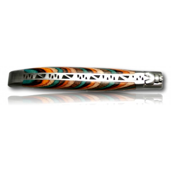 COUTEAU LAGUIOLE EN AUBRAC 12CM INOX 2 MITRES SAMBA