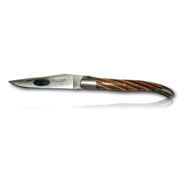 COUTEAU LAGUIOLE EN AUBRAC 12CM INOX 2 MITRES SAMBA