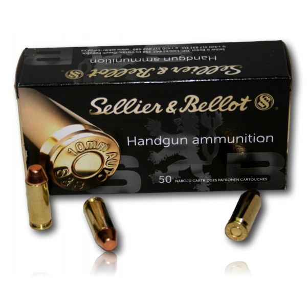 MUNITIONS SELLIER & BELLOT FMJ 180GR CAL. 10MM AUTO