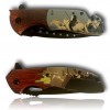 LOT 2 COUTEAUX PLIANT CHEVAUX ET TAUREAUX
