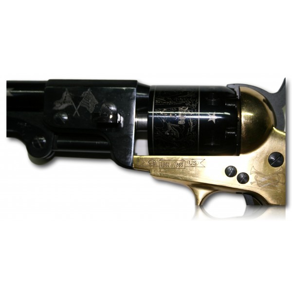 REVOLVER PIETTA MOD 1851 REB NORD NAVY CAL. 36 POUDRE NOIR