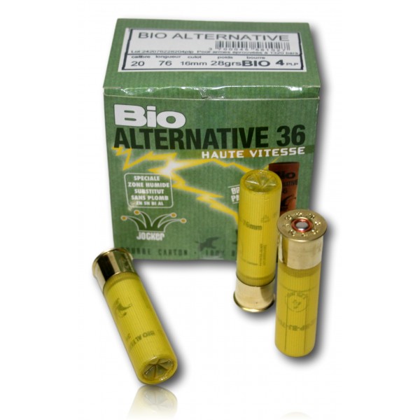 CARTOUCHE JOCKER BIO ALTERNATIVE CAL 20/76 POUR FUSIL EPOUVE BILLE ACIER