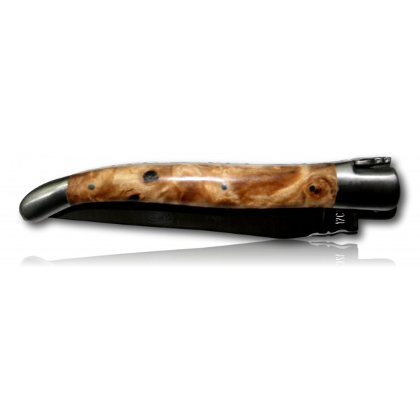 COUTEAU LAGUIOLE EN AUBRAC 12CM INOX LOUPE DE PEUPLIER