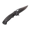 COUTEAU DECOR AIGLE AMERICAIN 11,5CM INOX NOIR + GRAVURE PRENOM