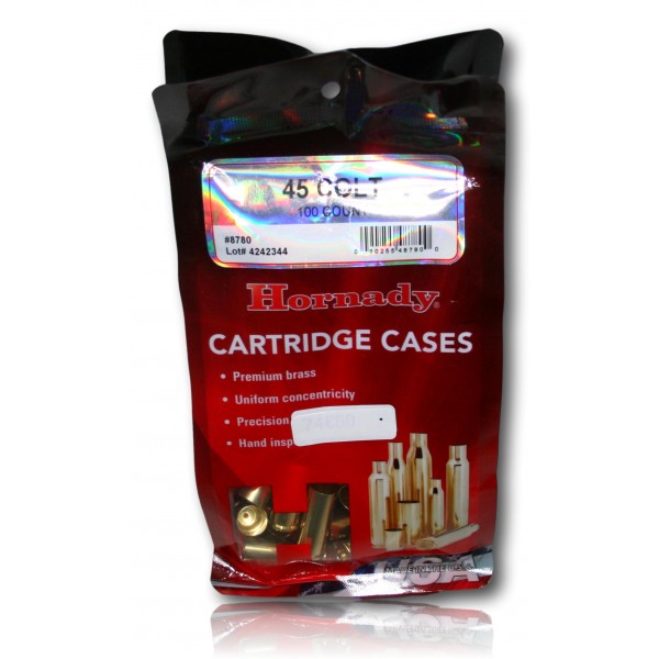 DOUILLE HORNADY 45 COLT NON AMORCEES X100 8780