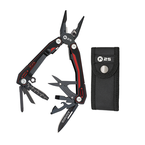 PINCE K25 G10 ROUGE/NOIR - 11153