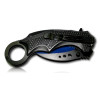 COUTEAU KARAMBIT OUVERTURE ASSISTEE NOIR ET BLEU 280