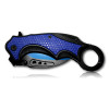 COUTEAU KARAMBIT OUVERTURE ASSISTEE NOIR ET BLEU 280