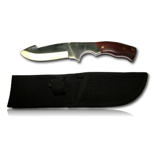 COUTEAU DE CHASSE LAME 12CM AVEC ETUI 608