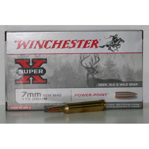 MUNITIONS WINCHESTER POWER POINT 175GR CAL. 7RM X20