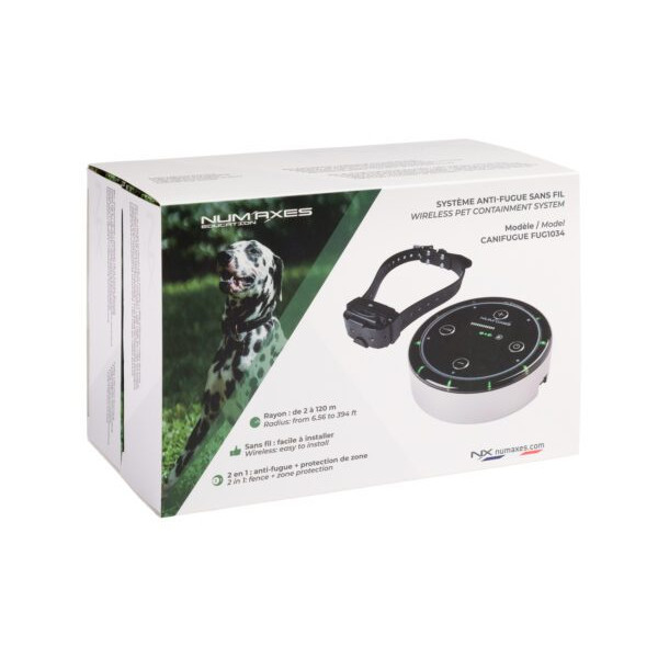 SYSTEME ANTI-FUGUE SANS FIL NUMAXES CANIFUGUE FUG1034