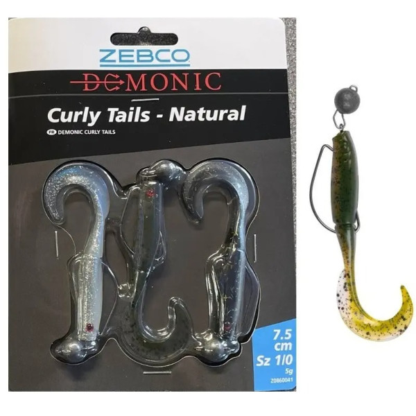 LOT 3 LEURES SOUPLE TEXAN 7.5CM 5GR 1/0