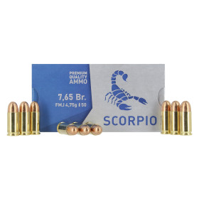 MUNITIONS STV CAL7.65/32 FMJ 4.75GRAMMES BOITE DE 50